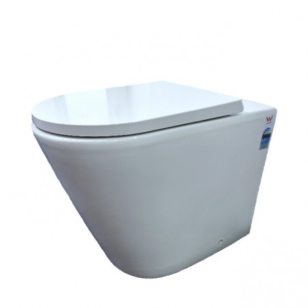 HALI Floor Mounted Rimless Toilet Pan PTW1017