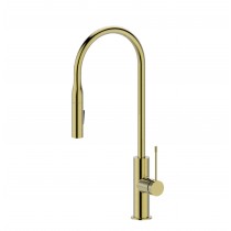 AZIZ PULL OUT SINK MIXER - PCC1002BG BRUSHED GOLD
