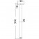 SQUARE VERTICAL SHOWER ARM 310mm - PRY002