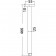 SQUARE VERTICAL SHOWER ARM 450mm - PRY002A
